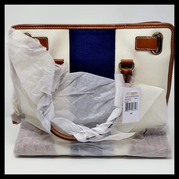NWT! MIchael Kors Hamilton Canvas Large N/S Tote - Picture 5 of 9
